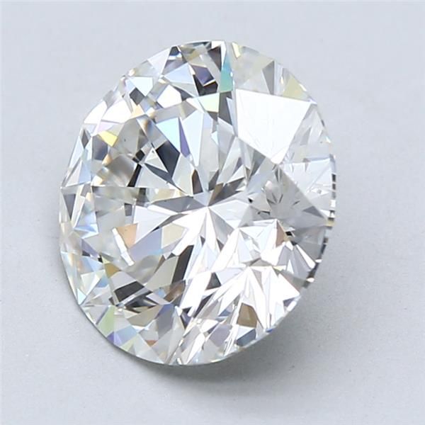 3.14ct Round F SI1 Lab-Grown Diamond