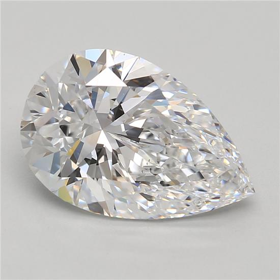 3.29ct Pear D IF Lab-Grown Diamond