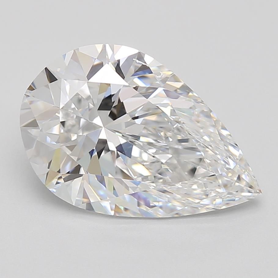 3.12ct Pear D IF Lab-Grown Diamond