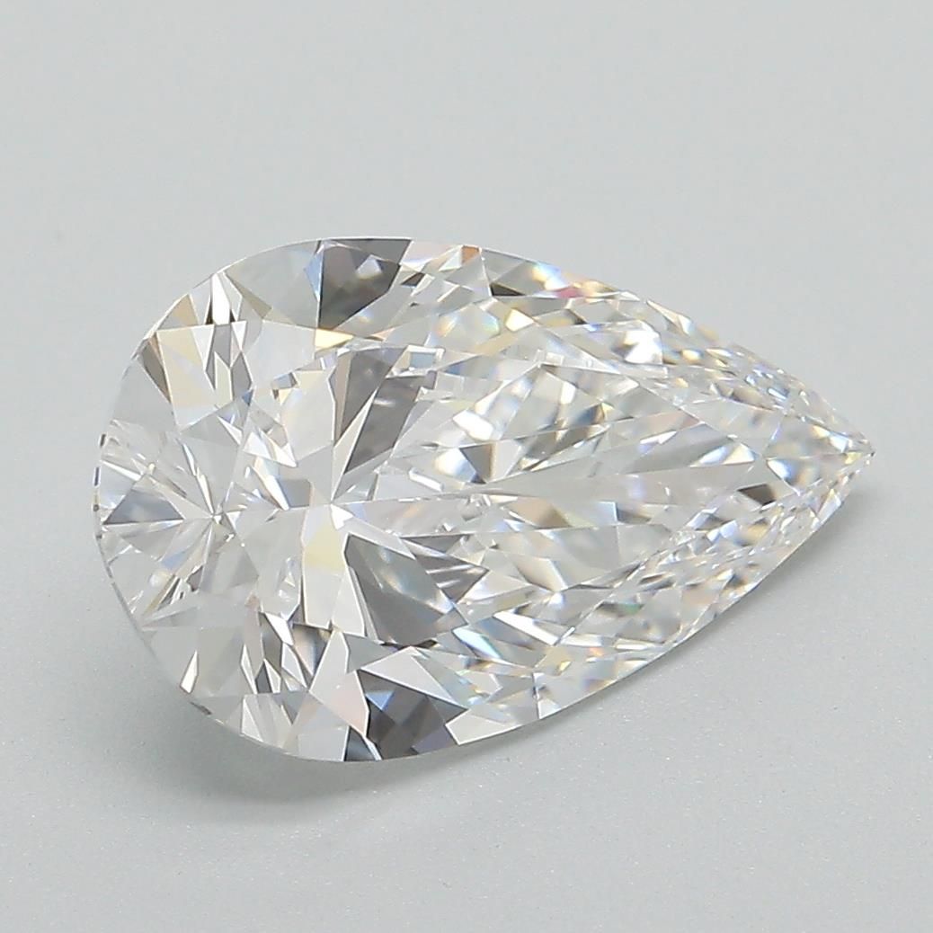 3.08ct Pear D VVS2 Lab-Grown Diamond
