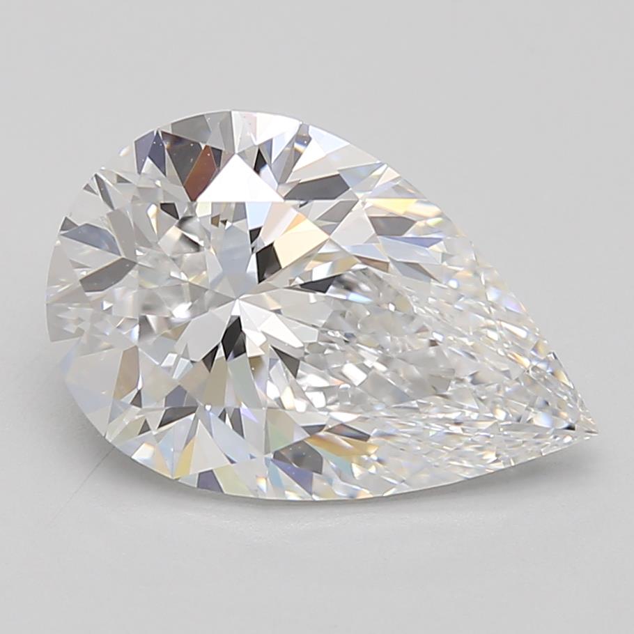 3.16ct Pear D VVS2 Lab-Grown Diamond