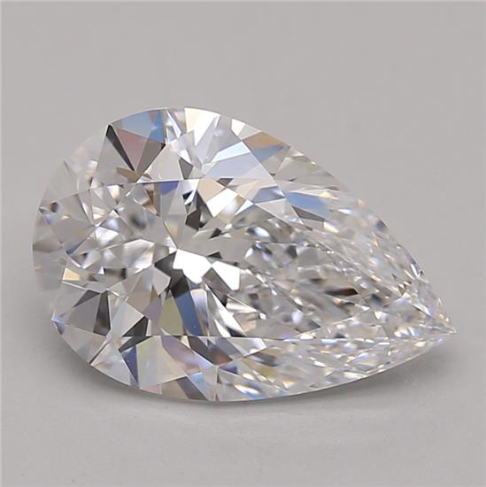 2.61ct Pear D IF Lab-Grown Diamond