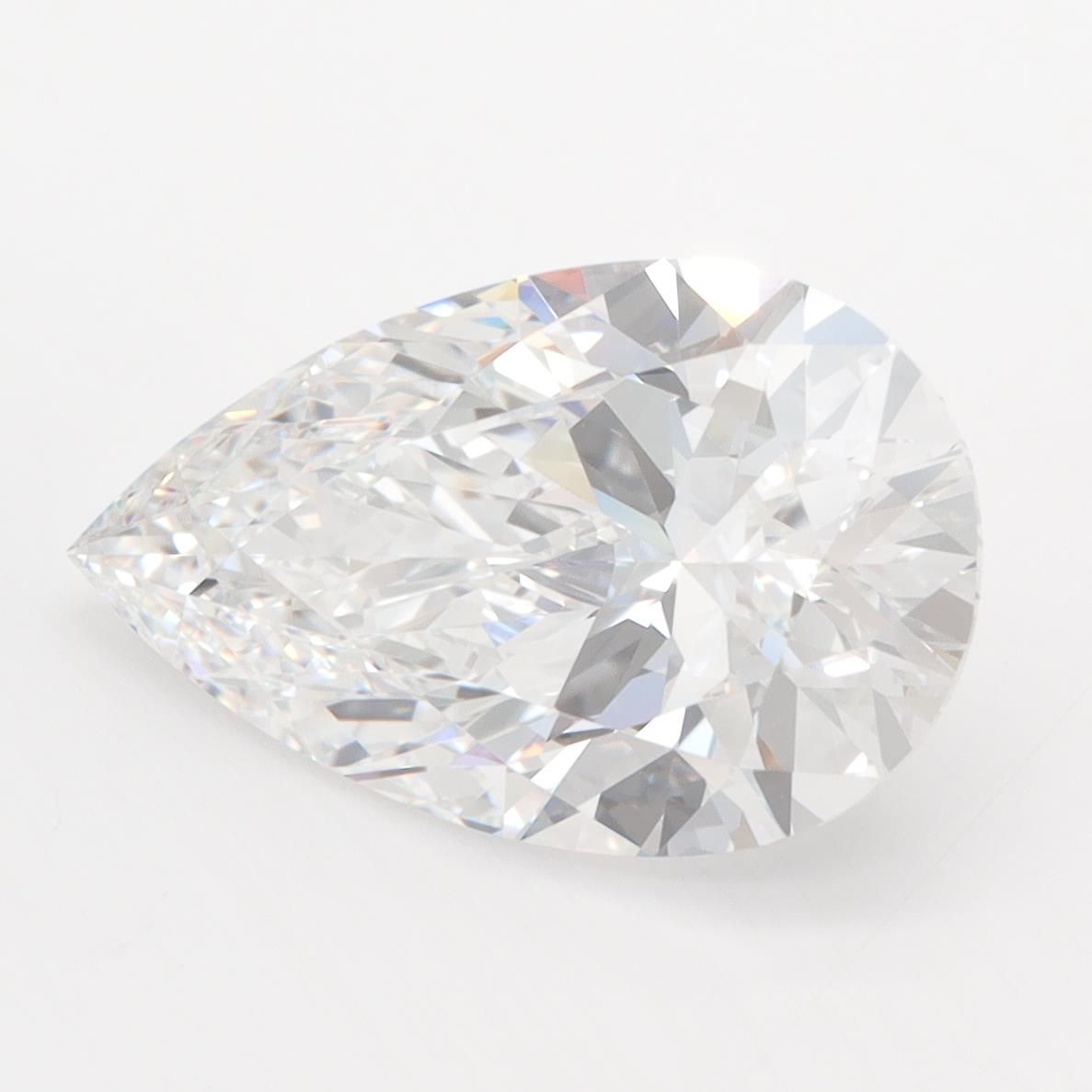 4.1ct Pear E IF Lab-Grown Diamond