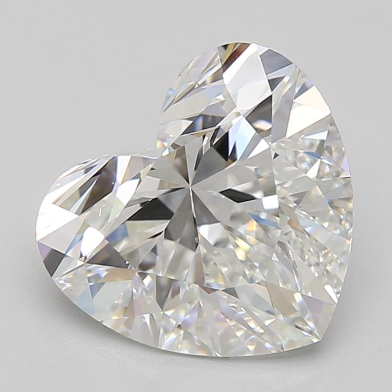 3.28ct Heart F VVS1 Lab-Grown Diamond