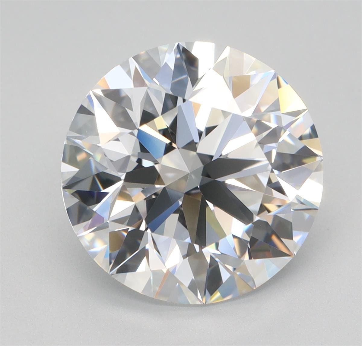 3.7ct Round D VVS2 Lab-Grown Diamond