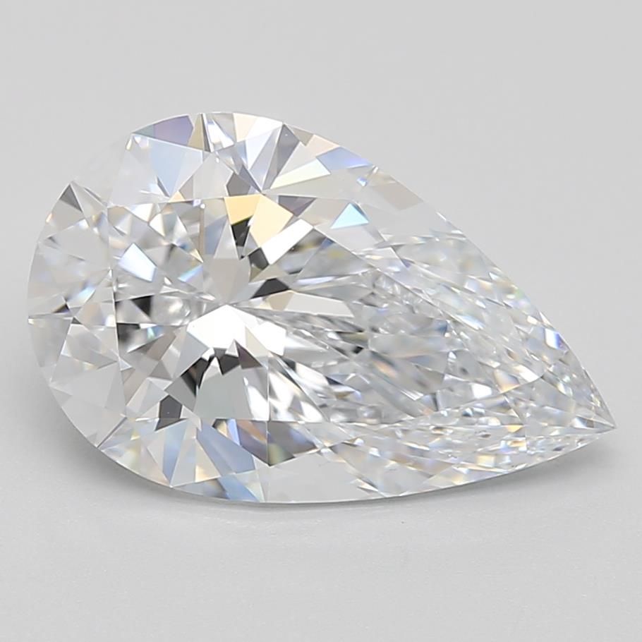 3.14ct Pear E IF Lab-Grown Diamond