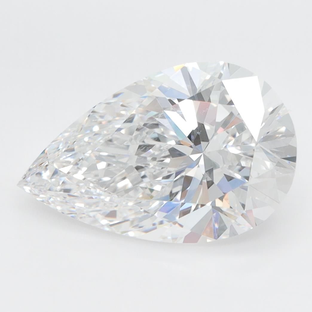 3.08ct Pear D VVS2 Lab-Grown Diamond