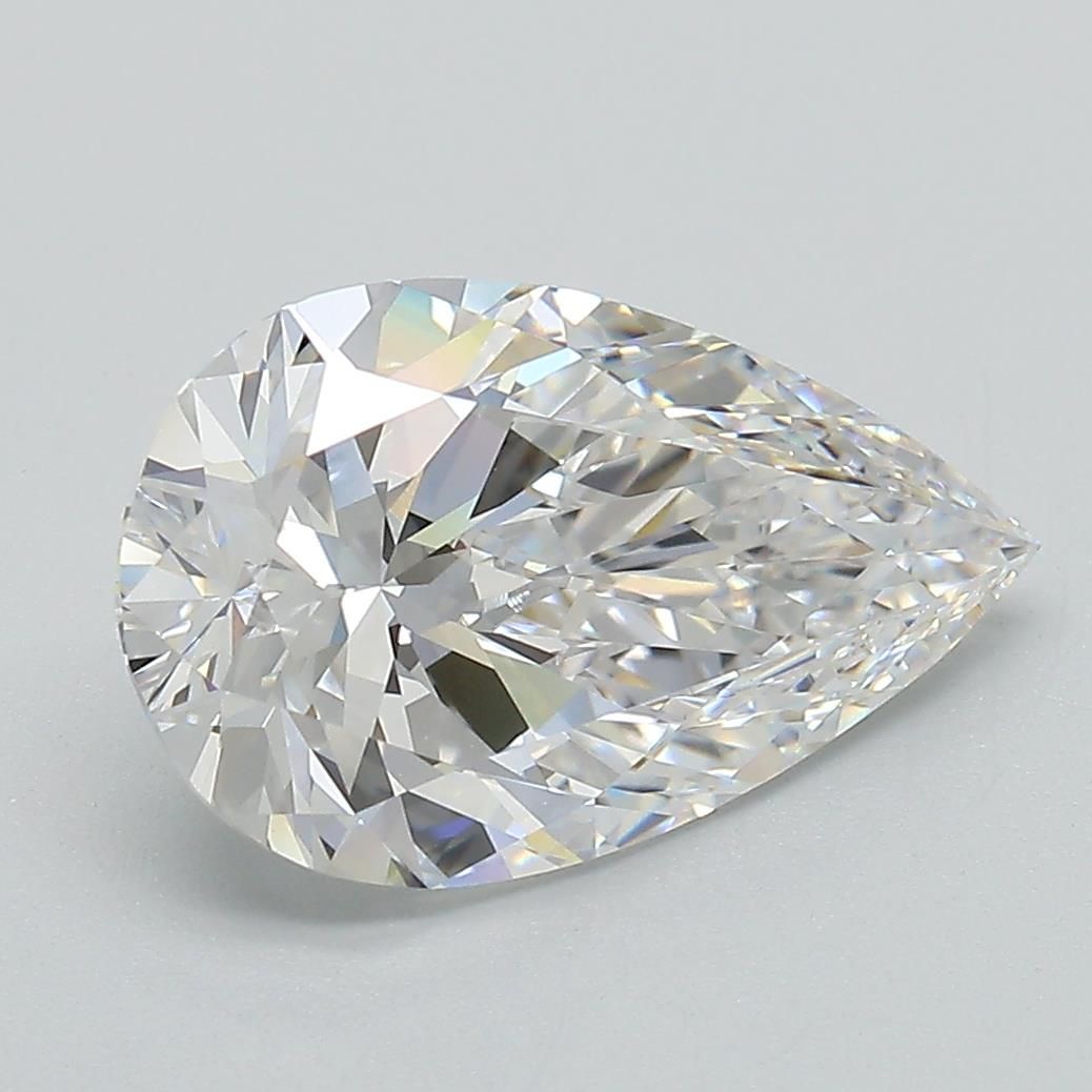 3.07ct Pear D VVS2 Lab-Grown Diamond