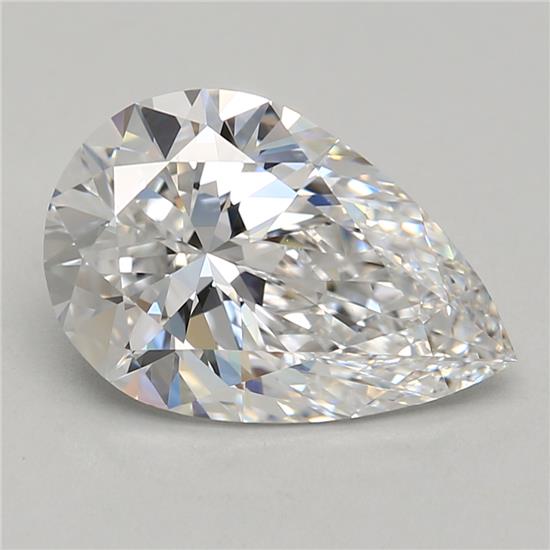 2.96ct Pear D IF Lab-Grown Diamond