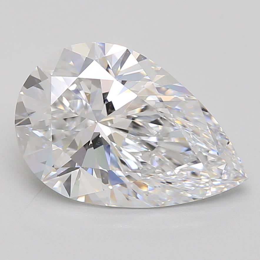3.09ct Pear D IF Lab-Grown Diamond