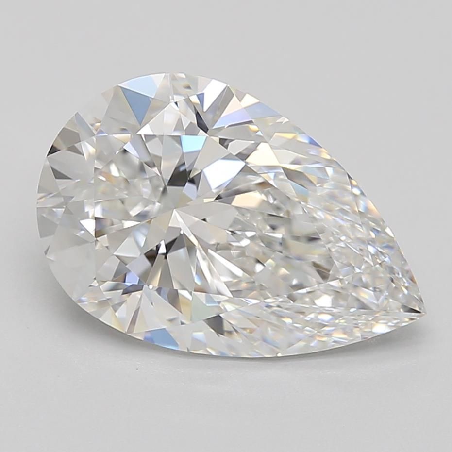 3.4ct Pear F IF Lab-Grown Diamond
