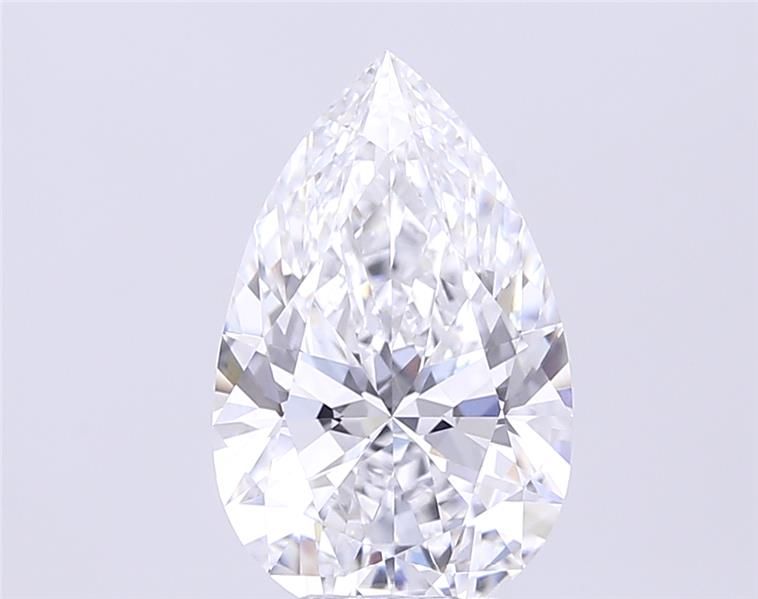 3.7ct Pear D VVS2 Lab-Grown Diamond