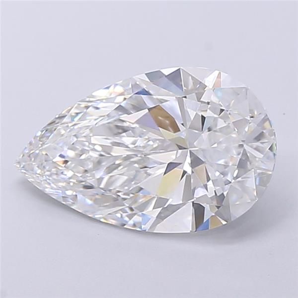3.08ct Pear E VVS2 Lab-Grown Diamond