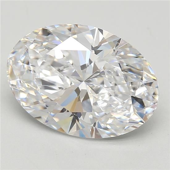 3.11ct Oval D IF Lab-Grown Diamond