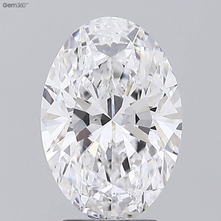 3.02ct Oval D VVS2 Lab-Grown Diamond