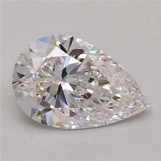 2.77ct Pear E IF Lab-Grown Diamond