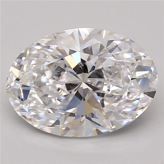 3.08ct Oval D IF Lab-Grown Diamond