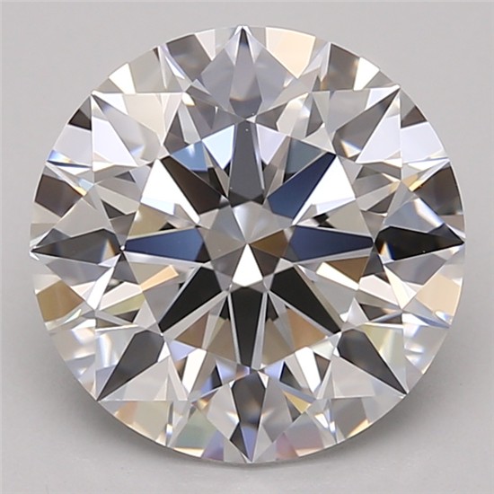 3.08ct Round D IF Lab-Grown Diamond