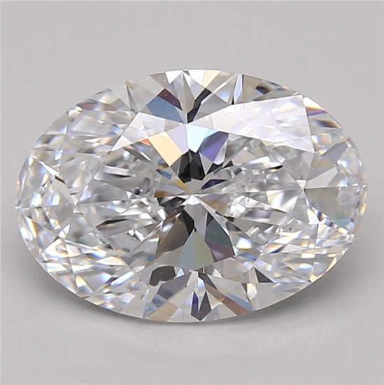 2.71ct Oval D VVS2 Lab-Grown Diamond