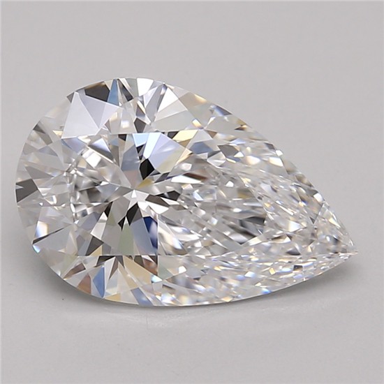 2.65ct Pear D IF Lab-Grown Diamond