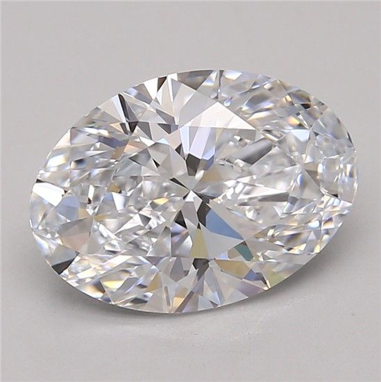 3.17ct Oval D FL Lab-Grown Diamond