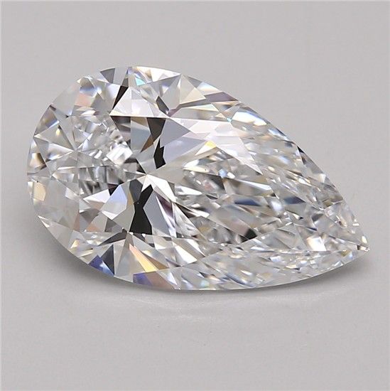 3.42ct Pear D FL Lab-Grown Diamond