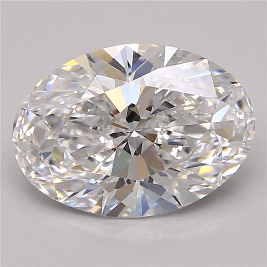 3.14ct Oval D VVS1 Lab-Grown Diamond