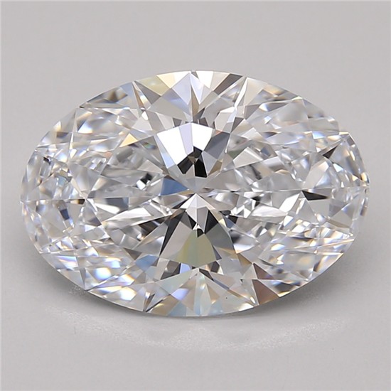 3.87ct Oval D FL Lab-Grown Diamond
