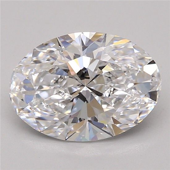 2.77ct Oval D IF Lab-Grown Diamond