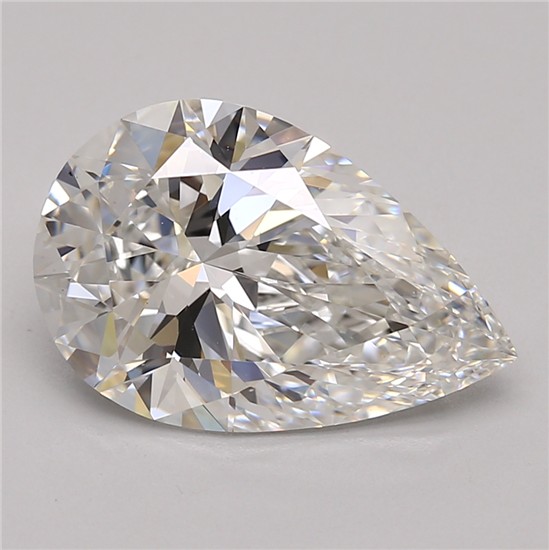 3.71ct Pear F IF Lab-Grown Diamond