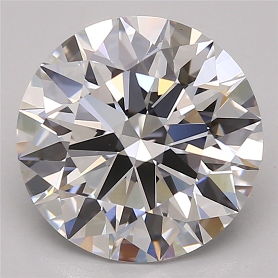 3.08ct Round D IF Lab-Grown Diamond