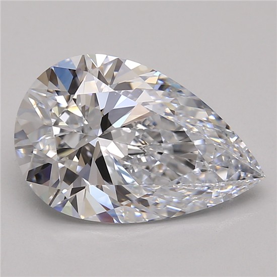 3.43ct Pear D IF Lab-Grown Diamond