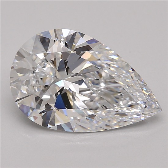 3.3ct Pear D IF Lab-Grown Diamond