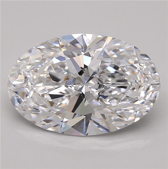 4.11ct Oval D IF Lab-Grown Diamond