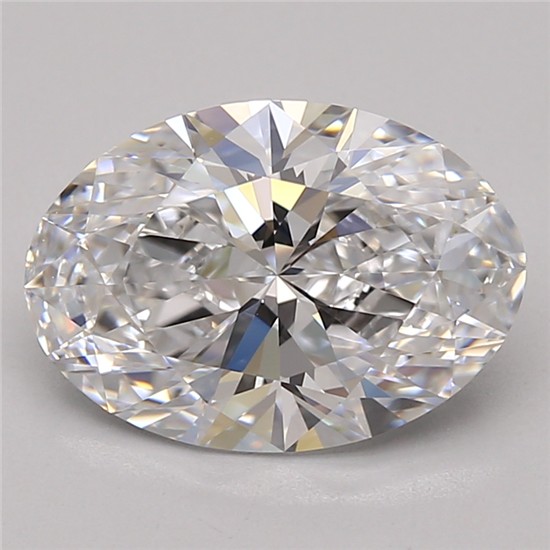 2.76ct Oval D IF Lab-Grown Diamond