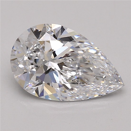 2ct Pear D IF Lab-Grown Diamond
