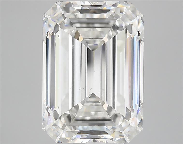 10.90 Carat EMERALD Shape G Colour VS2 Clarity  Cut - White Lab Diamond - 70680
