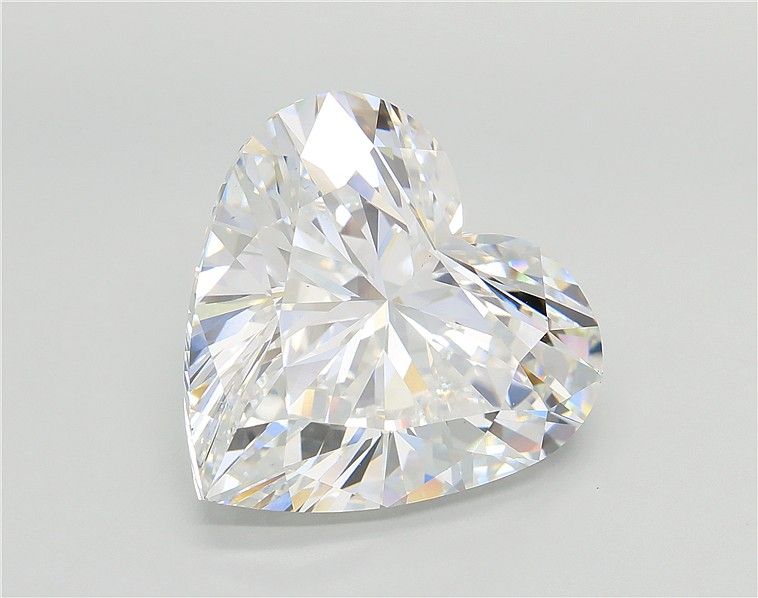 10.02 Carat HEART Shape F Colour VS2 Clarity  Cut - White Lab Diamond - 426915