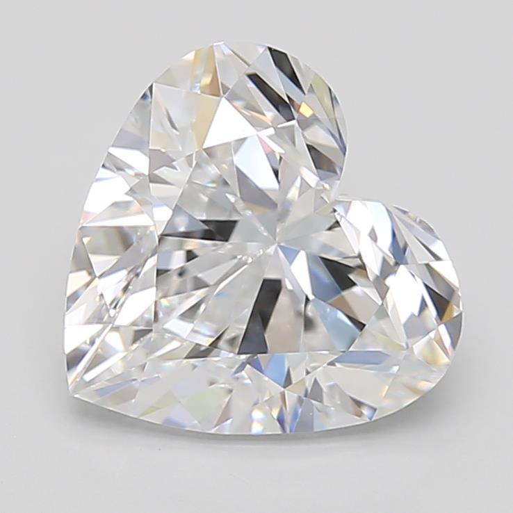 2.57ct Heart F IF Lab-Grown Diamond