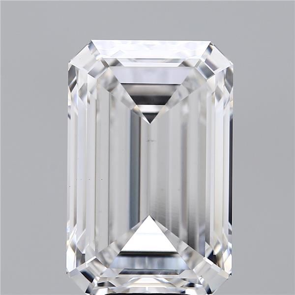 10.05 Carat EMERALD Shape F Colour VS1 Clarity  Cut - White Lab Diamond - 1404