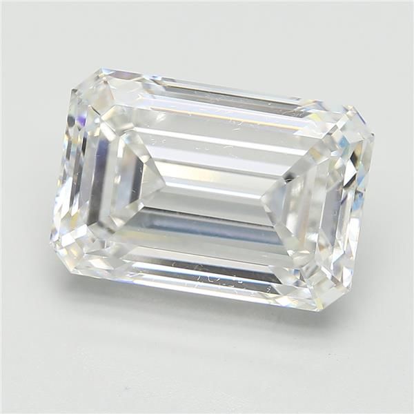 10.00 Carat EMERALD Shape F Colour VVS2 Clarity  Cut - White Lab Diamond - 276357