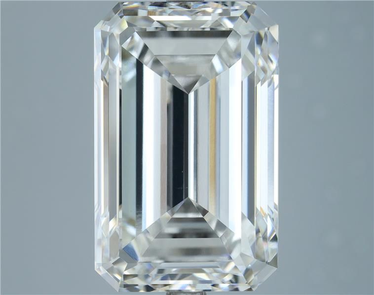 10.01 Carat EMERALD Shape E Colour VVS2 Clarity  Cut - White Lab Diamond - 4597