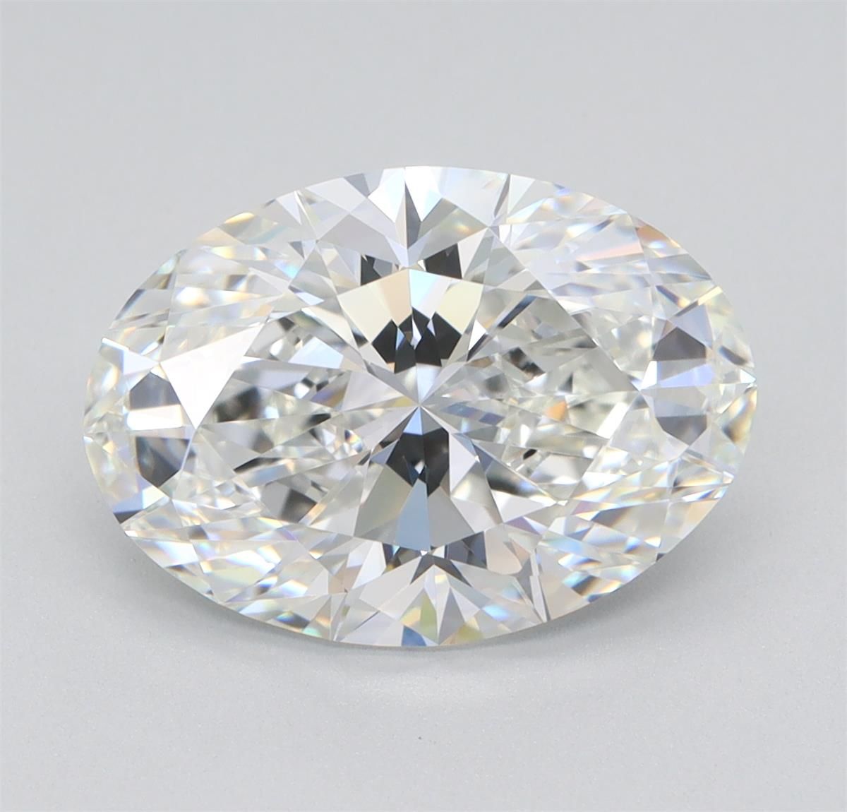 3.14ct Oval F VVS2 Lab-Grown Diamond