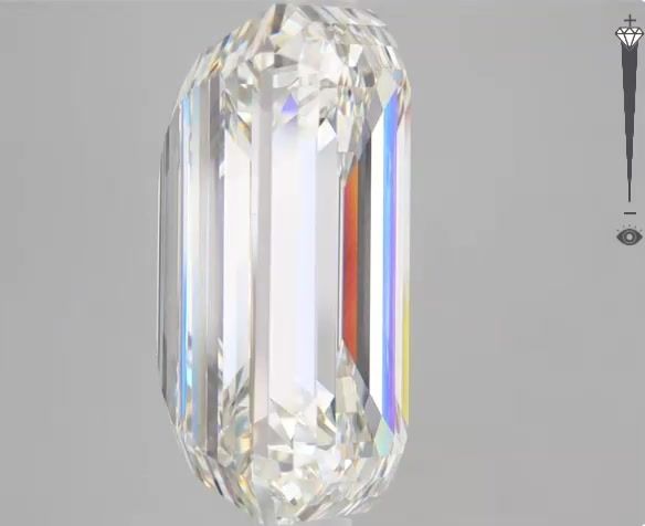 14.04 Carat EMERALD Shape I Colour VS1 Clarity  Cut - White Lab Diamond - 49739