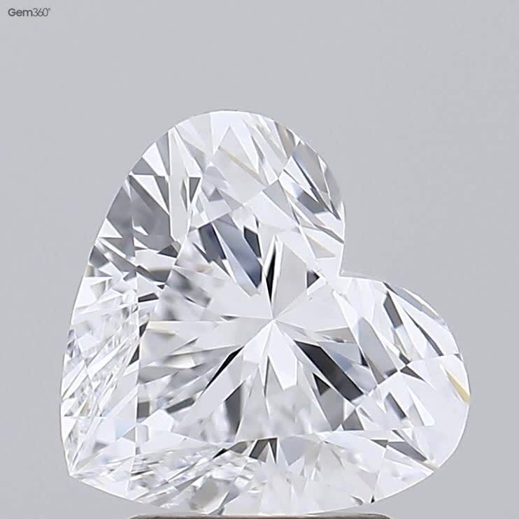 2.54ct Heart E VVS1 Lab-Grown Diamond