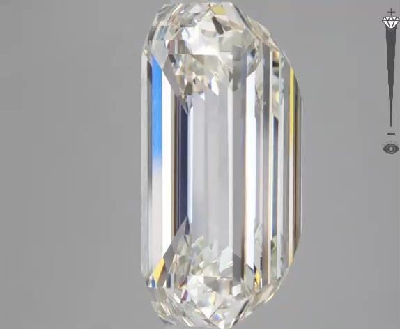 10.54 Carat EMERALD Shape I Colour VS2 Clarity  Cut - White Lab Diamond - 49895