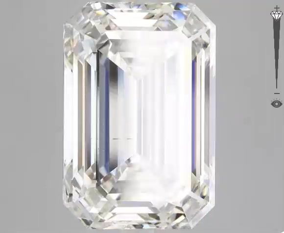 10.21 Carat EMERALD Shape G Colour VS1 Clarity  Cut - White Lab Diamond - 49777