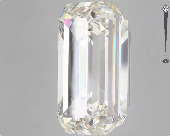 19.02 Carat EMERALD Shape I Colour VS2 Clarity  Cut - White Lab Diamond - 50017