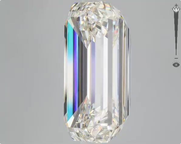 12.53 Carat EMERALD Shape I Colour VVS2 Clarity  Cut - White Lab Diamond - 49980