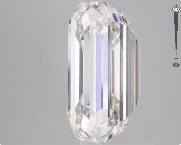 10.30 Carat EMERALD Shape G Colour VS2 Clarity  Cut - White Lab Diamond - 49779